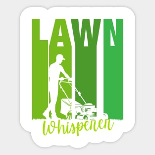 Lawn Whisperer Funny Dad Jock Fathers Day Men Sticker